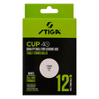 Stiga Table Tennis Ball Cup. white. 12-pack